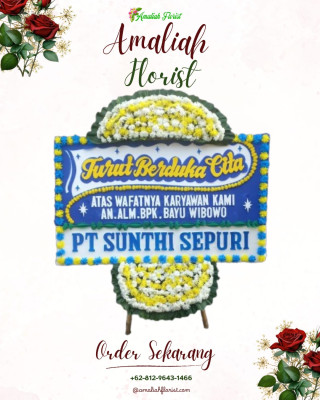 Papan Bunga Duka di Ambon